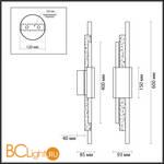 Настенный светильник Odeon Light Marmi 4361/10WL - Схема