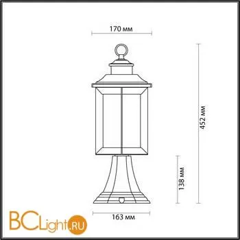 Садово-парковый фонарь Odeon Light Mavret 4961/1A - Фото 2