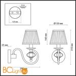 Бра Odeon Light Medea 4186/1W - Схема