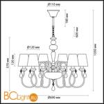 Люстра Odeon Light Meki 4723/6 - Схема