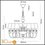 Люстра Odeon Light Meki 4723/8 - Схема