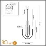 Подвесной светильник Odeon Light MEMFI 6633/70L - Фото 1