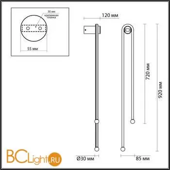 Настенный светильник Odeon Light MEMFI 6633/18WL - Фото 1