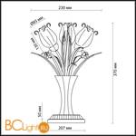 Настольная лампа Odeon Light Merida 2652/3T - Схема
