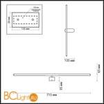 Настенный светильник Odeon Light Mill 3858/12WW - Схема