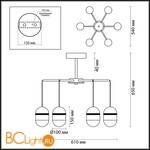 Подвесной светильник Odeon Light Minion 4117/30CL - Схема
