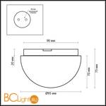 Потолочный светильник Odeon Light Minkar 2443/1A - Схема