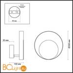 Настенный светильник Odeon Light Mondi 3899/7WB - Схема