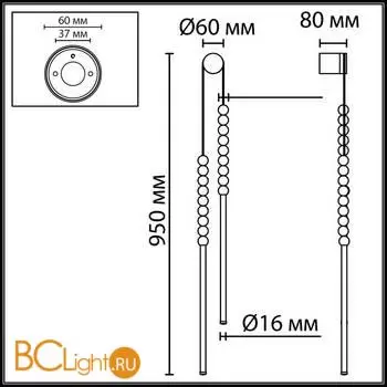 Настенный светильник Odeon Light MONELLA 7149/16WL - Фото 0