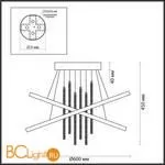 Подвесной светильник Odeon Light Monica 3901/70CL - Фото 2