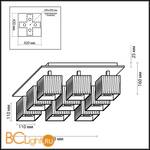 Потолочный светильник Odeon Light Mons 2566/9C - Схема
