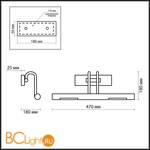 Подсветка для картин Odeon Light Monte 2296/2W - Схема