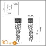 Настенный светильник Odeon Light Mosara 4717/1W - Схема