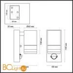 Уличный настенный светильник Odeon Light Motto 6604/1W - Фото 0