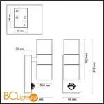 Уличный настенный светильник Odeon Light Motto 4389/2W - Фото 0