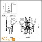 Бра Odeon Light Mount 2936/2W - Схема