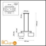 Подвесной светильник Odeon Light Norte 2421/2 - Схема