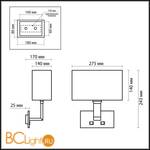 Бра Odeon Light Norte 2421/1W - Схема
