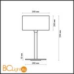 Настольная лампа Odeon Light Norte 2421/1T - Схема