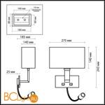 Бра Odeon Light Norte 2421/1A - Схема