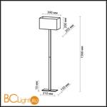 Торшер Odeon Light Norte 2421/1F - Схема