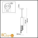 Подвесной светильник Odeon Light Notts 2571/1 - Схема