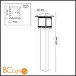 Уличный столб Odeon Light Novara 2644/1A - Схема