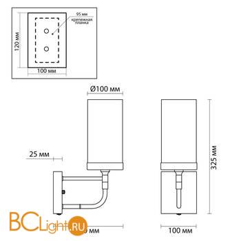 Бра Odeon Light Novas 4816/1W - Схема