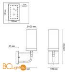 Бра Odeon Light Novas 4816/1W - Схема