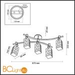 Спот (точечный светильник) Odeon Light Nuki 2283/5C - Схема