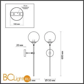 Бра Odeon Light Nuvola 4276/1WA - Фото 1