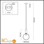 Подвесной светильник Odeon Light Okia 4673/1 - Схема