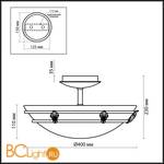 Потолочный светильник Odeon Light Osorno 2664/3C - Схема