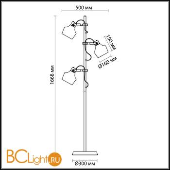 Торшер Odeon Light Osta 4084/3F - Схема