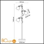 Торшер Odeon Light Osta 4083/3F - Схема