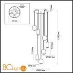 Люстра Odeon Light OVALI 5053/7 - Фото 0