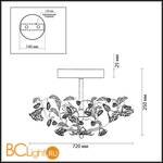 Потолочный светильник Odeon Light Oxonia 2585/5 - Схема