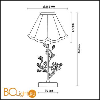Настольная лампа Odeon Light Oxonia 2585/1T - Схема