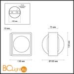 Настенный светильник Odeon Light Paco 3889/6WG - Схема