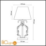 Настольная лампа Odeon Light Padma 2686/1T - Схема