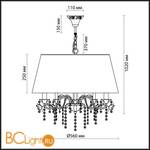 Подвесной светильник Odeon Light Padma 2686/5 - Схема