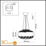 Подвесной светильник Odeon Light Palmira 2677/4 - Схема