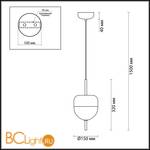 Подвесной светильник Odeon Light Pamfa 4621/12L - Схема