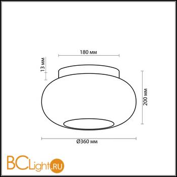 Потолочный светильник Odeon Light Pati 2205/3C - Схема