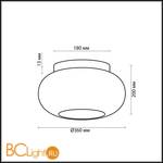 Потолочный светильник Odeon Light Pati 2205/3C - Схема