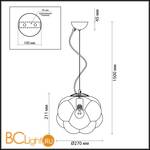 Подвесной светильник Odeon Light Pecola 4701/1A - Схема