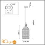 Подвесной светильник Odeon Light Pelo 4710/1 - Схема