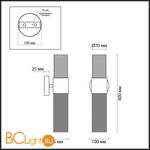 Бра Odeon Light Perla 4631/2W - Схема