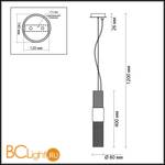 Подвесной светильник Odeon Light Perla 4631/1 - Схема