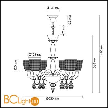 Люстра Odeon Light Pirea 4199/6 - Схема
